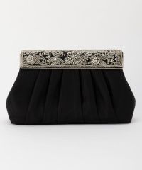 ●【訳あり】ノクチルカ　NOCTILUCA 　ビジュービーズ  サテンクラッチバッグ  3way  パーティーバッグ  結婚式 二次会  披露宴 謝恩会 演奏会 結婚式  フォーマル ミセス 大人 上品 チェーン 付き ショルダー ハンドバッグ