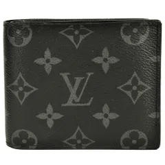 ルイヴィトン LOUIS VUITTON ポルトフォイユ マルコNM 二つ折り財布 M62545 ブラック メンズ【中古】