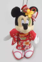 【中古】ぬいぐるみ ミニーマウス(晴着) ぬいぐるみバッジ 「東京ディズニーリゾートのお正月 2017」 東京ディズニーリゾート限定