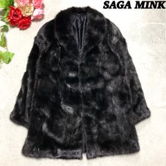 美品】SAGAMINK/サガミンク ダークミンク/オーバーサイズ ファーコート