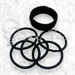 ヘアゴム　ブラック  15個セット 4mm