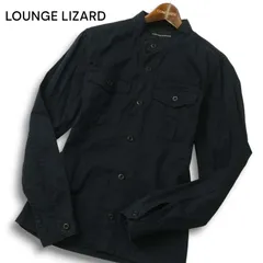 新古品 11aw LOUNGE LIZARD ドットプリントシャツ ネイビー S 新古品 11aw LOUNGE LIZARD ドットプリントシャツ ネイビー S