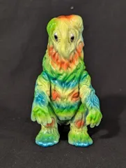 M1号 M1号の大怪獣ゴジラシリーズ ヘドラ ミドルサイズ(水色成型/クリーム 赤 緑 水色 塗装) 110mmのサムネイル