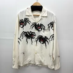 スターオブハリウッド　シャツ　L ブラック　タランチュラ　レーヨン100 STAR OF HOLLYWOOD(スターオブハリウッド) タランチュラオープンカラー