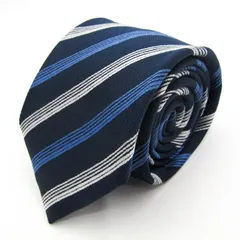 パーフェクトスーツ ブランド ネクタイ ストライプ柄 PO メンズ ネイビー P.S.FA 【中古】