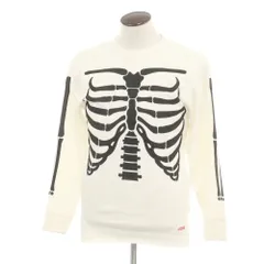【中古】シュプリーム Supreme Hanes Bones Thermal Crew サーマル ボーンプリント 長袖Ｔシャツ オフホワイト【サイズL】【メンズ】
