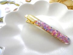 oval clip（yellow × pink）