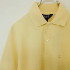 ブルックスブラザーズ BrooksBrothers ポロシャツ ロゴ 刺繍 イエロー系 884957