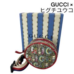 ●美品 グッチ GUCCI ×ヒグチユウコ チルドレンズ ラウンド ミニ ウエストポーチ レディース 5D808