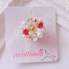 ❤️210エレガントピンクビジューポニーフック❤️