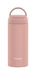 【人気商品】ピーコック魔法瓶工業(The-peacock) ピーコック 水筒 350ml 真空断熱 保温 保冷 取っ手付き 軽い タンブラー 持ち運び 小さめ コーヒー マグ 洗いやすい マグボトル ダスティピンク AKZ-35 PD