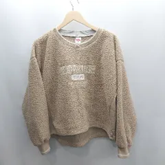 ◇ ⊇ niko and … ニコアンド ボア素材 長袖 トレーナー サイズM ベージュ レディース E  【1502060032827】