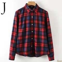 柄J  最上級フランネル素材チェックシャツ