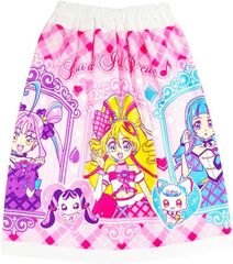 【巻きタオル】[60cm丈巻きタオル] キミとアイドルプリキュア♪　ラップタオル 　巻きタオル　60丈