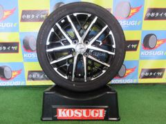 15インチ中古セット　4.5-15　4H100　+45　スマックグレイブ　165/55R15　LS2000HBⅡ　【B1・大和店】