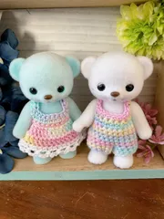 ハニーベア 服 2点セット カラフル
