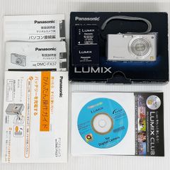動作品 Panasonic パナソニック LUMIX DMC-FX37-S コンパクトデジタルカメラ シルバー 光学5倍ズーム コンデジ■