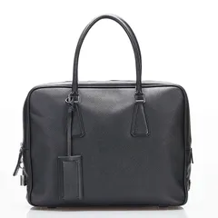 プラダ ビジネスバッグ ブリーフケース ハンドバッグ ブラック レザー メンズ PRADA【1-0095800】のサムネイル