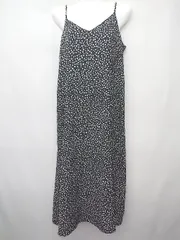 ◇ B:MING by BEAMS ビーミング ダルメシアン柄 キャミソール 膝下丈 ワンピース サイズS ブラック ホワイト レディース P  【1406240020317】のサムネイル