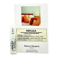 メゾン マルジェラ MAISON MARGIELA レプリカ バブル バス オードトワレ EDT SP 1.2ml【お試し バイアル チューブサンプル】