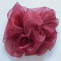 LoveRich ラブリッチ 【ワイン/帯単品】 ふんわり オーガンジー 帯 兵児帯 花魁 着物 浴衣 ドレス レディース [2032] 幅：約35cm 長さ：約400cm
