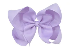 【人気商品】髪留め 髪飾り ヘアピン かわいい おしゃれ クリップ ヘアアクセサリー パーティ ふんわり 発表会 子供 結婚式 女の子 卒業式 大きい 入学式 リボン 13cm バレッタ (オーキッド)