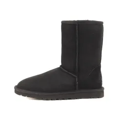 【新品】UGG アグ サイズ:WMNS US6(23cm) / クラシック ショート ムートンブーツ (W CLASSIC SHORT) / ブラック 黒 / シューズ 靴【メンズ】