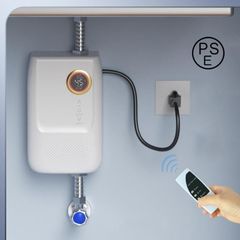 電気給湯器 ポータブルミニ小型電気温水器 リモコン付き 3000W電気温水ヒーター 急速加熱 瞬間湯沸かし器 過熱保護?節電 30℃?55℃調節可能