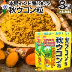 秋ウコン粒 220粒*3個 約66-90日分 送料無料 メール便 | ウコン うこん 秋ウコン ウコン粒 ウコンエキス末 ウコンサプリ ウコンサプリメント クルクミン 食品 サプリ サプリメント 醗酵 発酵 粒 タブレット 男性 女性
