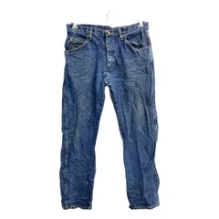 Wrangler デニムパンツ W34 ラングラー レギュラーフィット インディゴ コットン メキシコ製 古着卸 アメリカ仕入 2501-632