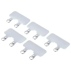 【大人気】[エレコム] ストラップホルダー スマホストラップ 5枚入り 2口タイプ 厚さ 0.6mm 透明 クリア PWSTHD2CR/5