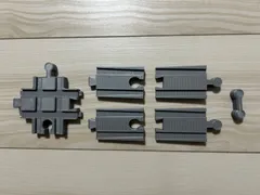 プラレール　木製レール　連結パーツ　（自作品）のサムネイル