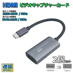 HD hdmi キャプチャーボード 2個セット 1080P 60Hz ゲームキャプチャー ビデオキャプチャカード 実況生配信 画面共有 録画 ライブ会議 電源不要 変換アダプタ ゲーム HDMIビデオ録画 ライブ配信用キャプチャー ボード