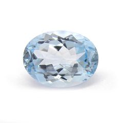 ブルートパーズ 10.745ct ルース オーバル 一個 大粒 ソーティングメモ 材料 素材 天然石 パーツ 【中古】【ネコポス配送】