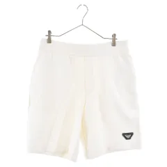 EMPORIO ARMANI (エンポリオアルマーニ) REGULAR FIT レギュラーフィット スウェット ハーフパンツ ショートパンツ 3K1PFA 1JHSZ ホワイトのサムネイル
