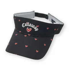 CALLAWAY キャロウェイ 2023年モデル サンバイザー ハート 総柄 ブラック系 FR [240101493938] ゴルフウェア ストスト