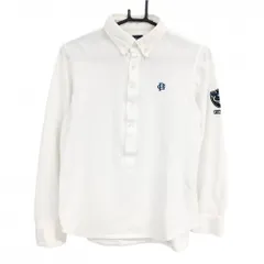 パーリーゲイツ 長袖ポロシャツ 白 ボタンダウン ロゴ刺しゅう メンズ 4(M) ゴルフウェア PEARLY GATES
