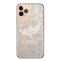 AQUOS sense7 SH-53C SHG10 ケース カバー アクオスセンス7 スマホケース ハードケース 海 鮫 サメ シャーク 水族館 ハワイ 沖縄 水 プール シルエット おしゃれ かっこいい カラー02