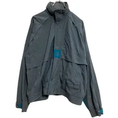 Champion ジップアップ ナイロンジャケット M グレー グリーン チャンピオン 古着卸 アメリカ仕入 a701-6515
