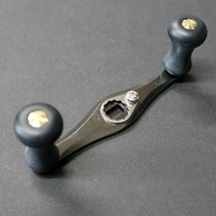 ブライトリバー FS ショートハンドル にょろ ダブル ベイクライト 右用 黒 ブライトリバー FS ショートハンドル にょろ ダブル ベイクライト 右用