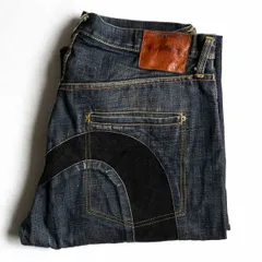 EVISU　2504XX　かもめ　デニム　ジーンズ　鬼ヒゲ　革パッチ　W30 2025年最新】EVISU 2504の人気アイテム - メルカリ