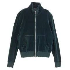 TOM FORD トムフォード 22SS BY289 TFJ231 イタリア製 ベルベット スタンドカラー フルジップ トラックジャケット グリーン系 48【中古】のサムネイル