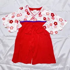 【袴ロンパース】着物 女の子 80㎝ ベビー キッズ お食い始め ひな祭り 初節句 お正月 初詣