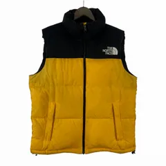 ザノースフェイス THE NORTH FACE ND91843 Nuptse Vest ヌプシベスト ダウンベスト フードイン イエロー ブラック XLのサムネイル