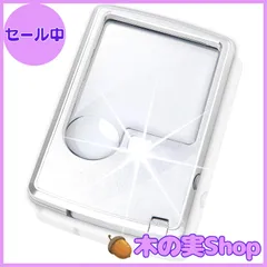 【大安売り】PhoenixLoupe クレジットカードサイズ 携帯用 ポケットルーペ【3倍＆6倍】2種類レンズ／LEDライト／収納用ソフトケース付き