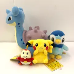 美品 タカラトミー ポケモンセンター My PIKACHU・ホゲータ・ポッチャマ バンダイ ラプラスぬいぐるみ4個セット