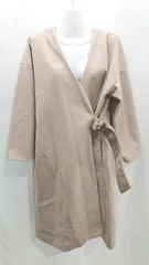 ◇ select MOCA セレクト モカ シンプル 綺麗め ノーカラー ロング丈 長袖 コート サイズM ベージュ レディース E  【1304050026133】のサムネイル