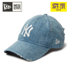 【ムラスポ公式】NEW ERA ニューエラ キャップ 9TWENTY 920 Damaged Series ニューヨーク・ヤンキース ウォッシュドデニム 14388778 メンズ レディース