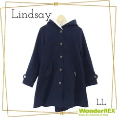 Lindsay リンジィ フード付き シングルコート ネイビー LL 165 子供服