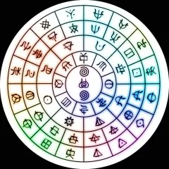 フトマニ ヲシテ文字 高波動缶バッジのサムネイル
